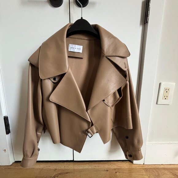Jane and Tash / de Savary London Jackets & Blazers - Jane and Tash Camel Leather Jacket (now known as de Savary London)